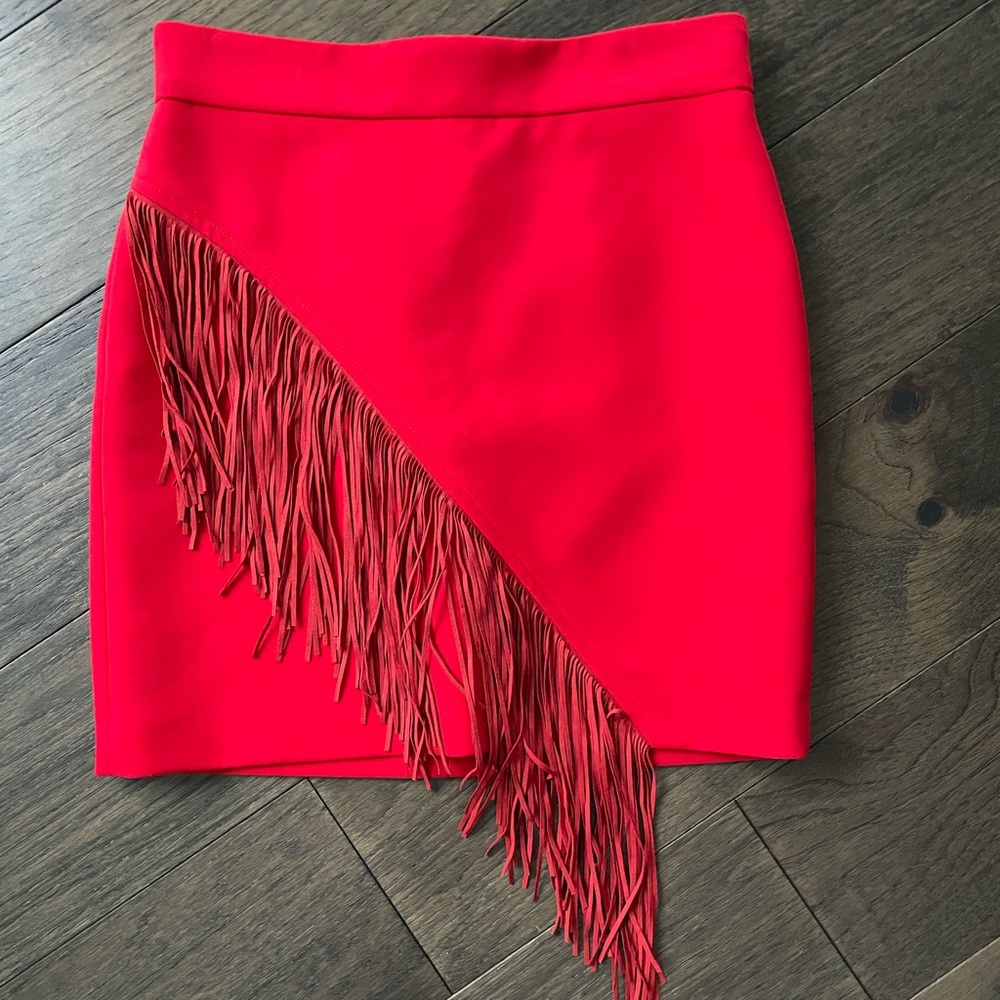 Bright red skirt brand:Maje